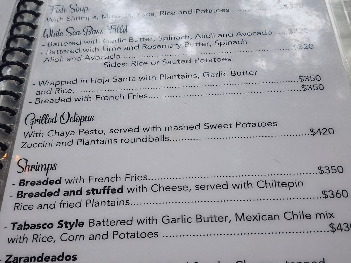 El Cayuco Tulum Menu - Image 4