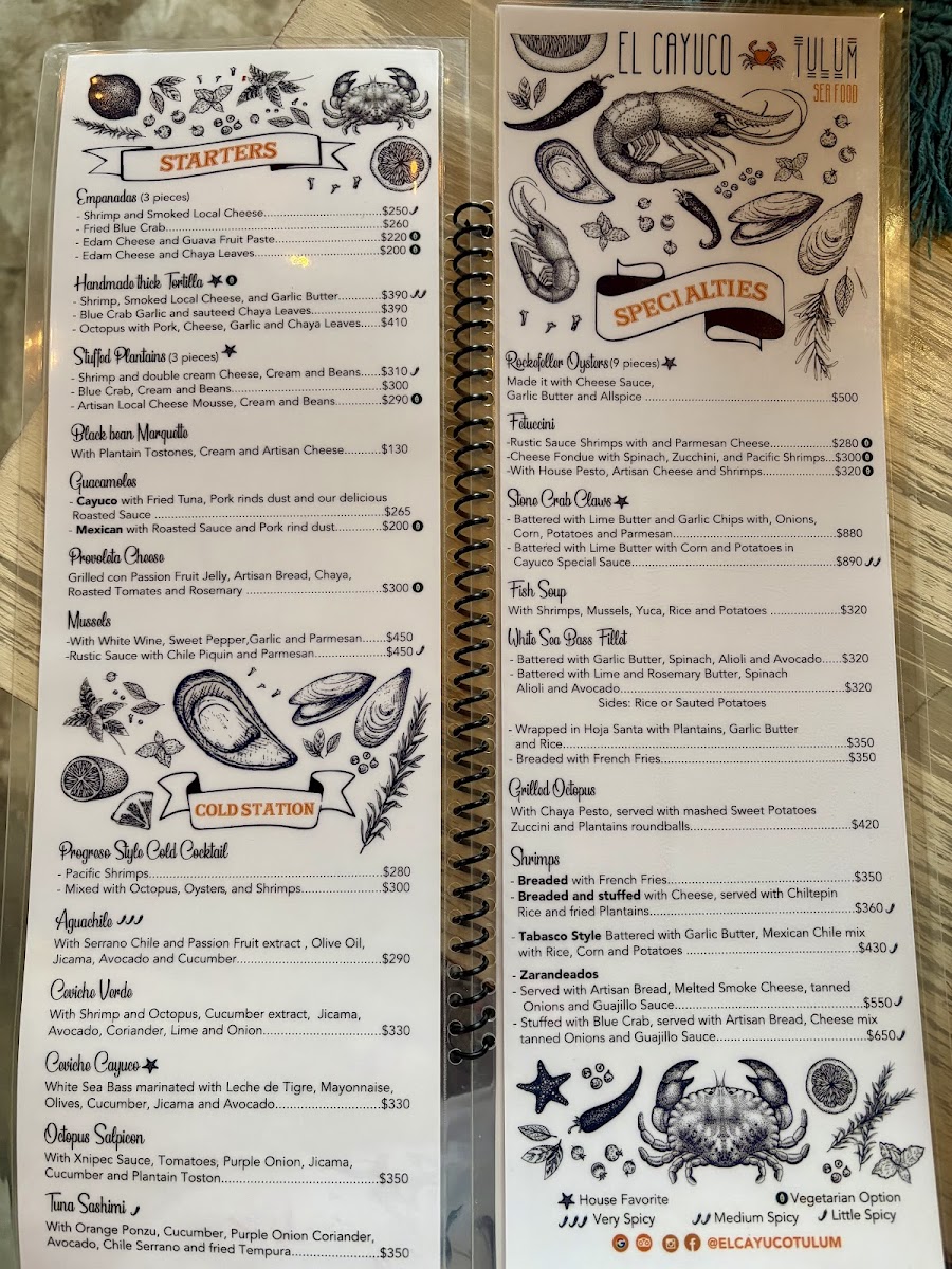 El Cayuco Tulum Menu - Image 6